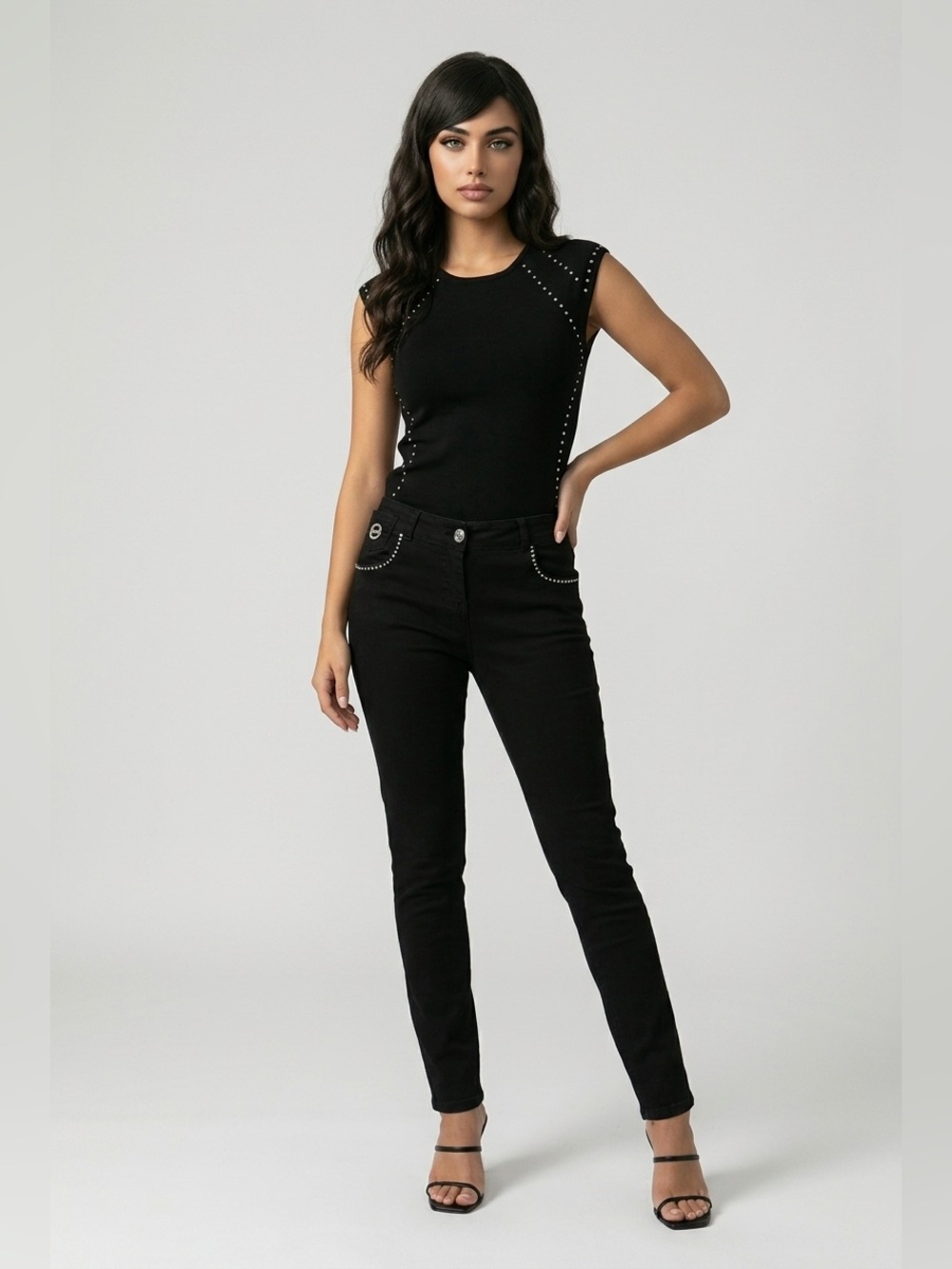 Folies Blugirl  Black Skinny Jeans for Women
